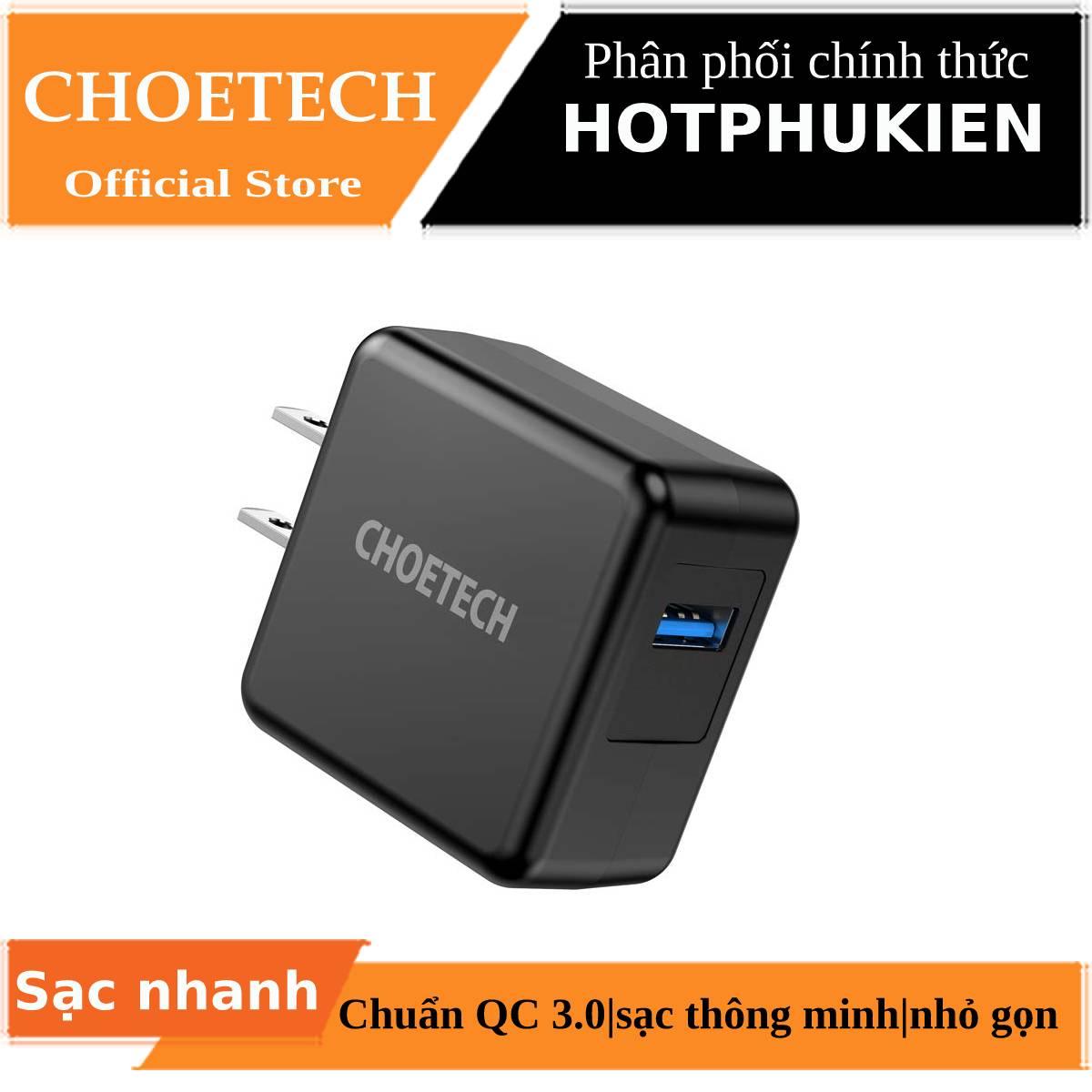 Cóc củ sạc nhanh QC Qualcomm 3.0 hiệu CHOETECH HPK-Q3002US