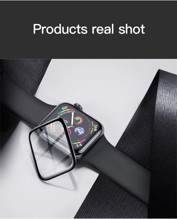 Miếng dán kính cường lực Full 3D cho Apple Watch 40mm hiệu BASEUS