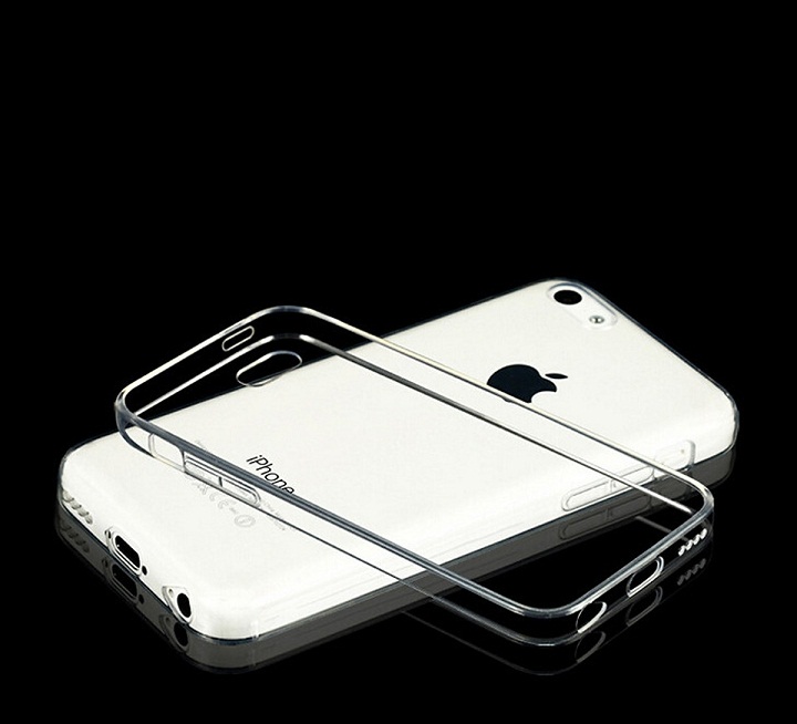 Ốp lưng dẻo silicon trong suốt cho iPhone 5C hiệu Ultra Thin siêu mỏng 0.6mm