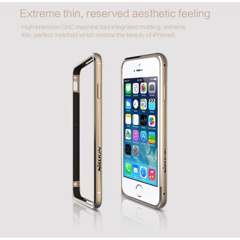Ốp khung viền kim loại cho iPhone 6 / iPhone 6s Hiệu Nillkin Gothic Metal Frame