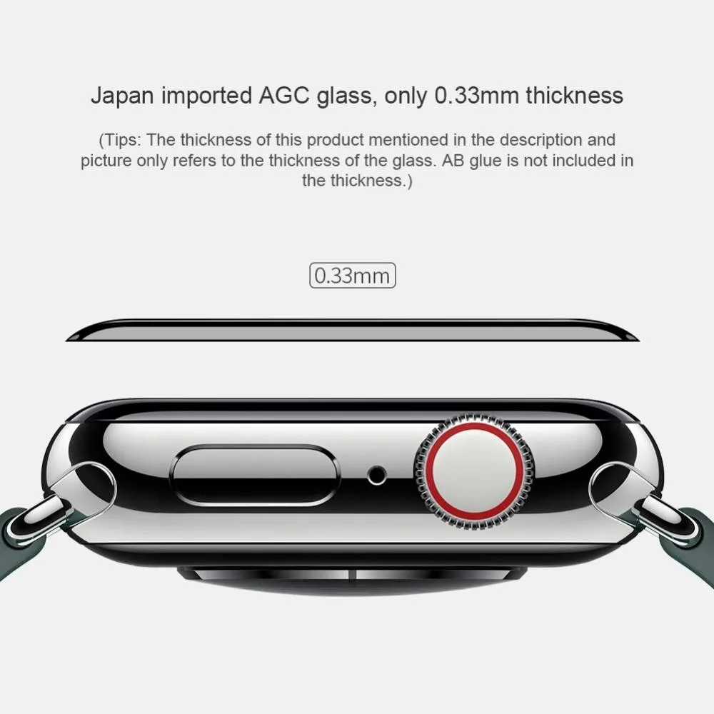 Miếng dán kính cường lực Full 3D hiệu Nillkin AW+ cho Apple Watch 44mm