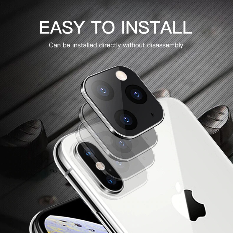 Miếng dán bảo vệ camera cho iPhone X  - Xs - Xs Max hỗ trợ chuyển đổi camera sang camera iPhone 11 Pro - 11 Pro Max hiệu HOTCASE