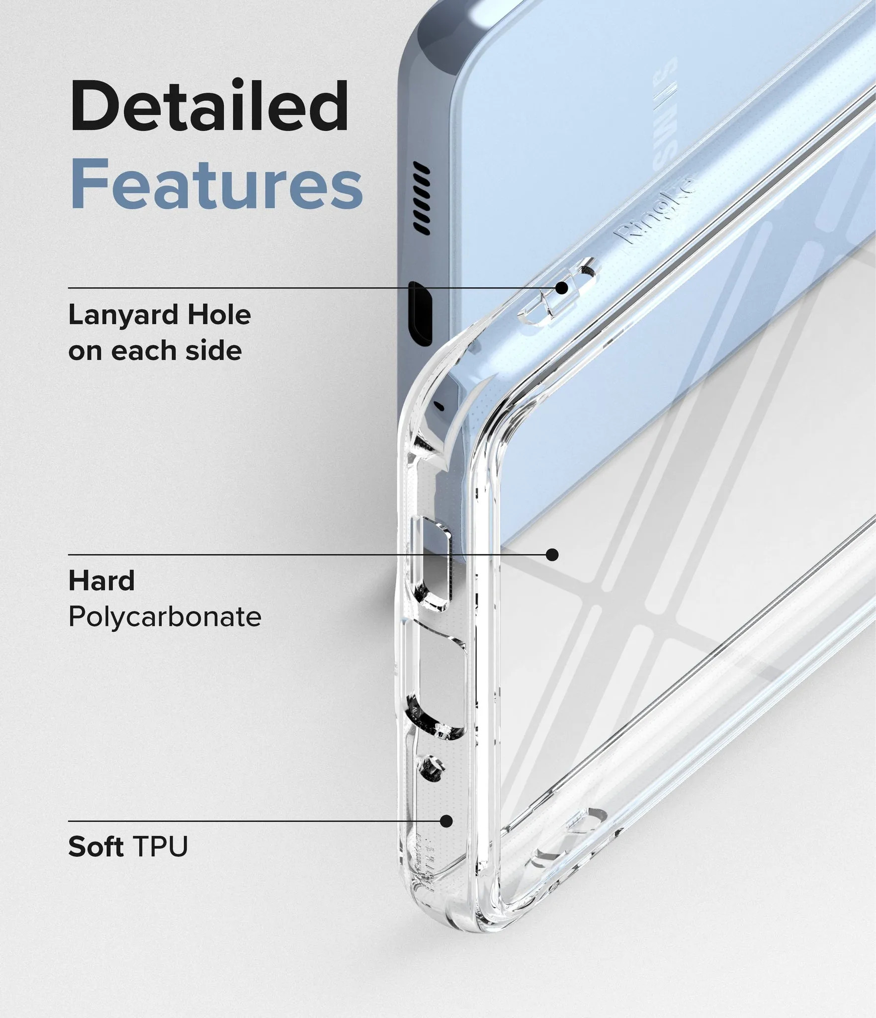 Ốp lưng chống sốc trong suốt cho Samsung Galaxy A73 5G hiệu HOTCASE 