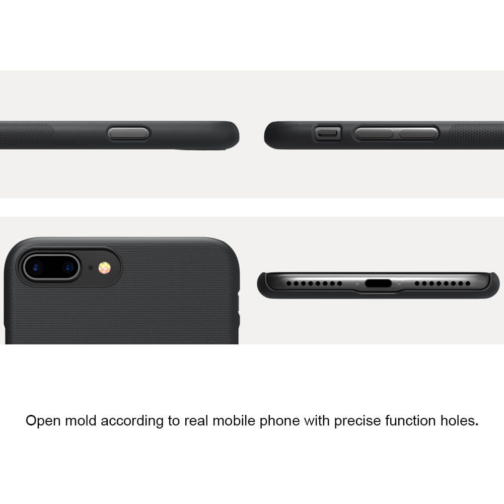 Ốp Lưng Sần chống sốc cho iPhone SE 2020 / iPhone 7 / iPhone 8 hiệu Nillkin Super Frosted Shield (tặng kèm giá đỡ hoặc miếng dán từ tính)