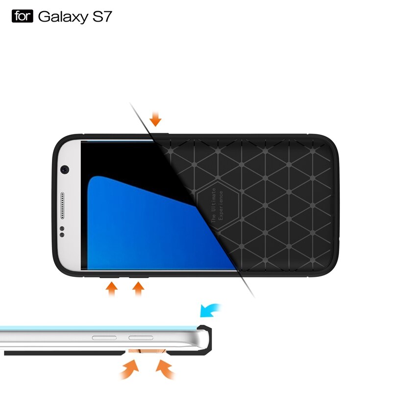 Ốp lưng chống sốc vân kim loại cho Samsung Galaxy S7 - S7 Edge hiệu Likgus