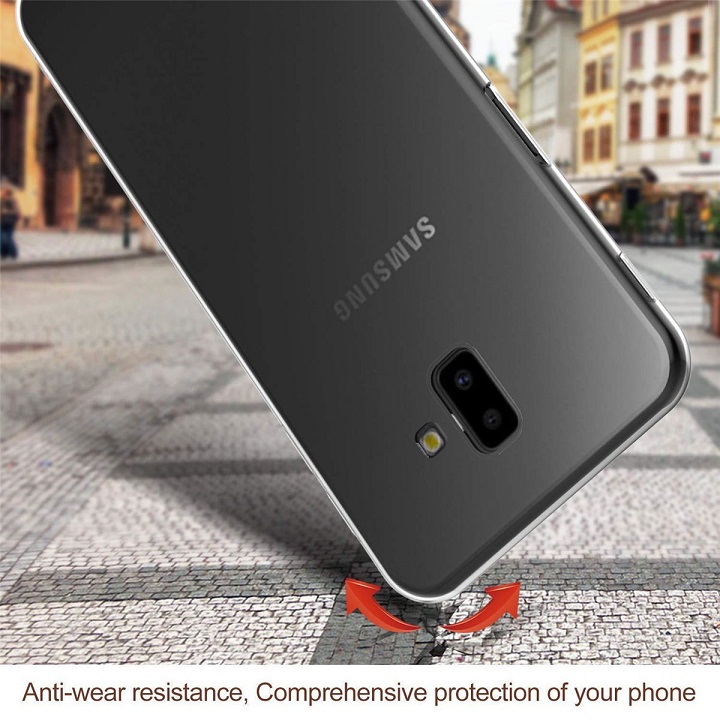 Ốp lưng dẻo silicon trong suốt cho Samsung Galaxy J6 PLus 2018 hiệu Ultra Thin