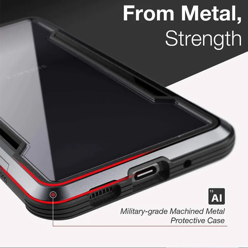 Ốp lưng chống sốc viền màu kim loại cho Samsung Galaxy Note 20 Ultra hiệu HOTCASE X-doria Defense shield