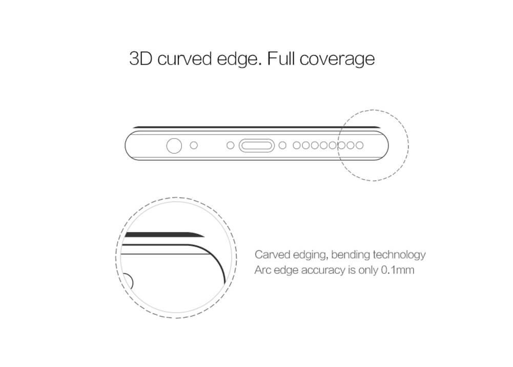 Miếng dán cường lực full 3D cho iPhone 6 / iPhone 6s / 6 Plus / 6s Plus hiệu Nillkin CP+ Max