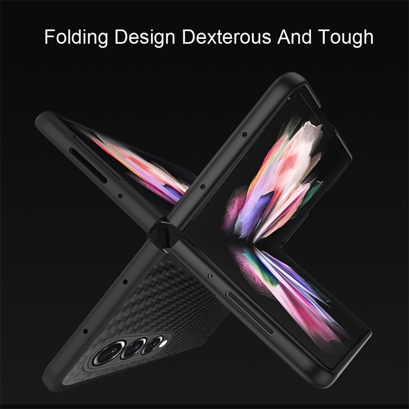 Ốp lưng vân carbon cho Samsung Galaxy Z Fold 3 hiệu X-level Kevlar Folding Screen