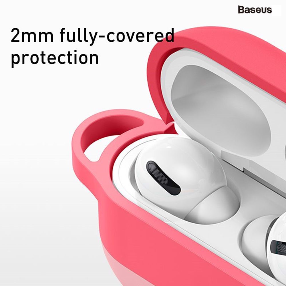 Bao case chống sốc nhiều màu siêu mỏng 2mm cho tai nghe Apple Airpods Pro hiệu Baseus Cloud Hook