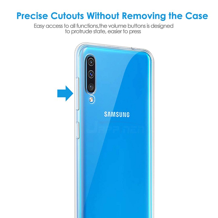 Ốp lưng dẻo silicon trong suốt cho Samsung Galaxy A50 / A50s hiệu Ultra Thin