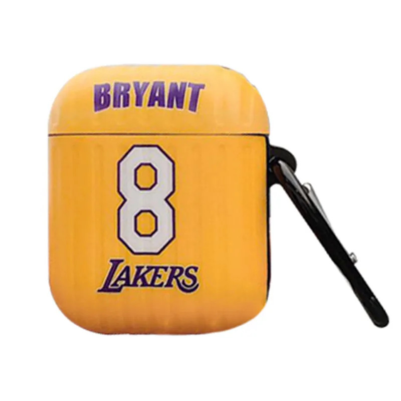 Bao case tai nghe Apple Airpods 1 / 2 hiệu HOTCASE Lakers Bryant (chống vân tay, chống bám bẩn, vật liệu cao cấp)