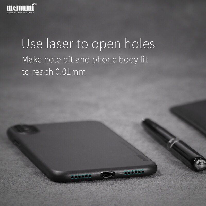 Ốp lưng nhám siêu mỏng 0.3mm cho iPhone X - Xs - Xs Max hiệu Memumi có gờ bảo vệ camera