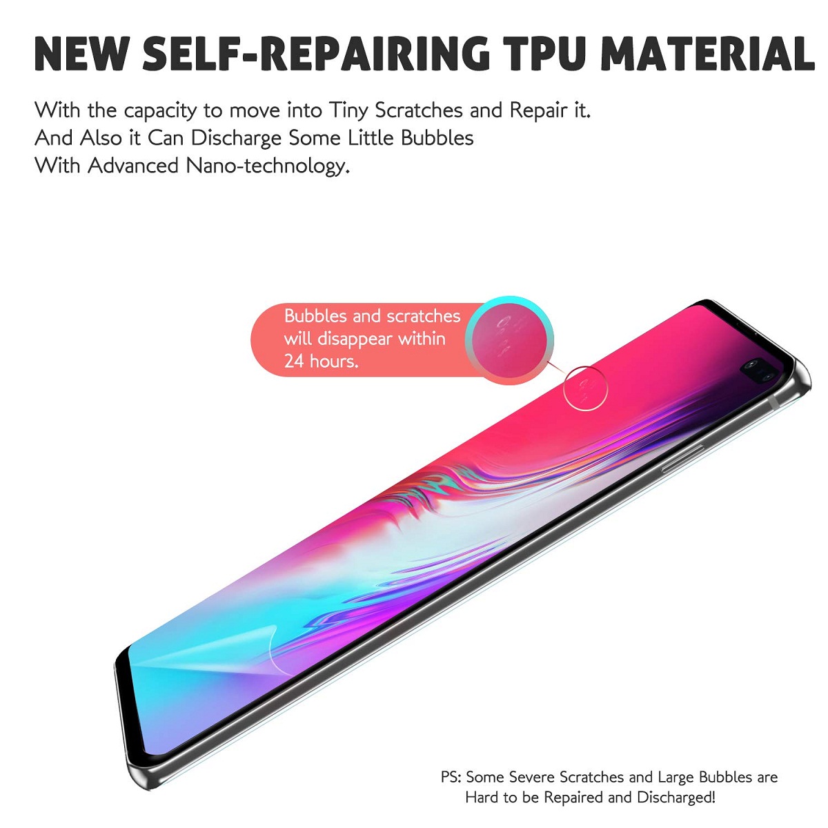 Miếng dán dẻo PPF chống trầy màn hình cho Samsung Galaxy S10 - S10 Plus hiệu Vmax