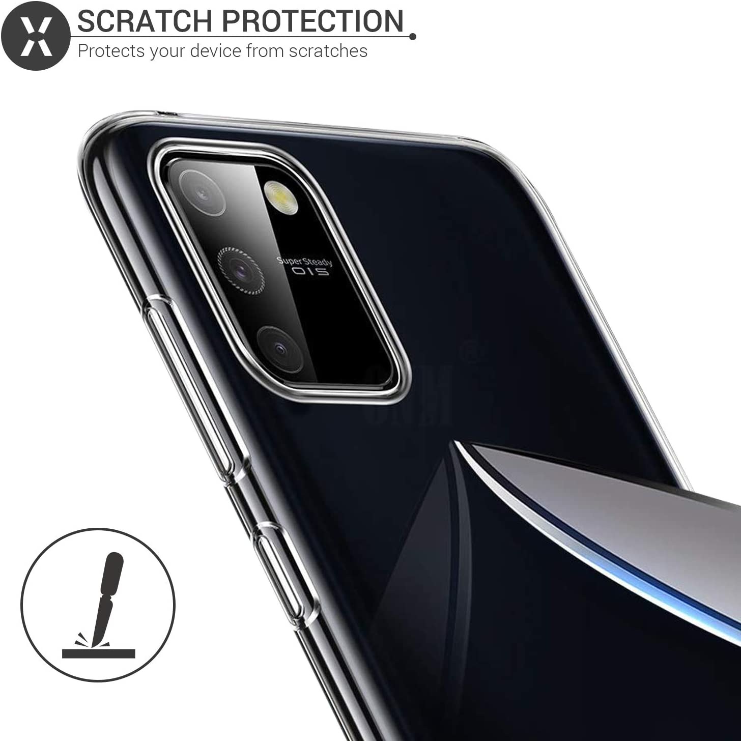 Ốp lưng silicon dẻo trong suốt mỏng 0.6mm cho Samsung Galaxy S10 Lite hiệu Ultra Thin