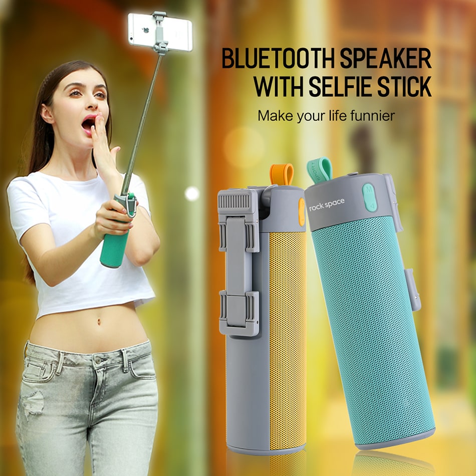 Loa Bluetooth kiêm gậy chụp ảnh Selfie đa năng 4 in 1 hiệu Rock Space RAU0583