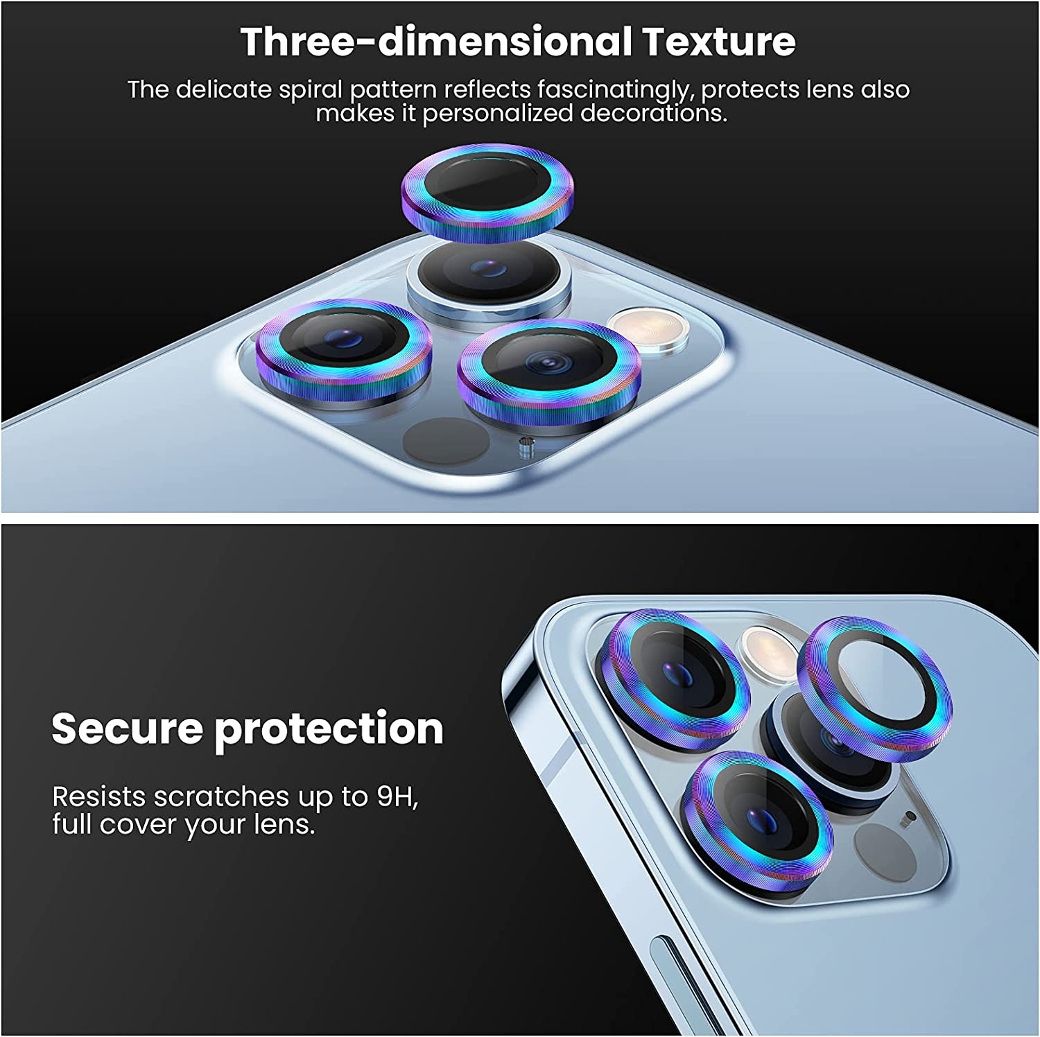 Bộ miếng dán kính cường lực bảo vệ Camera cho iPhone 14 Pro / 14 Pro Max hiệu HOTCASE URR