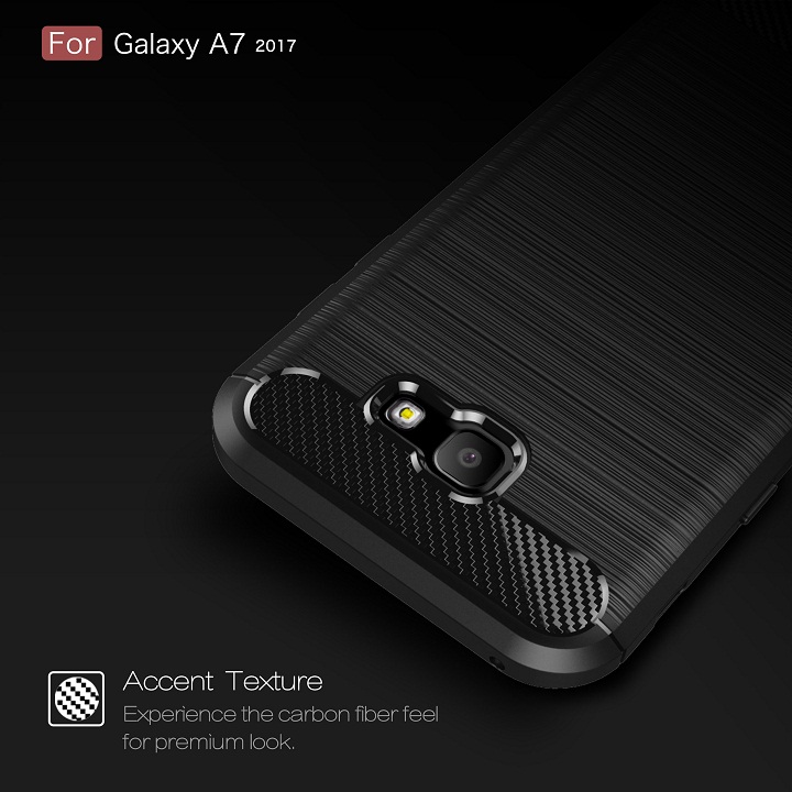 Ốp lưng chống sốc vân kim loại cho Samsung Galaxy A7 2017 hiệu Likgus
