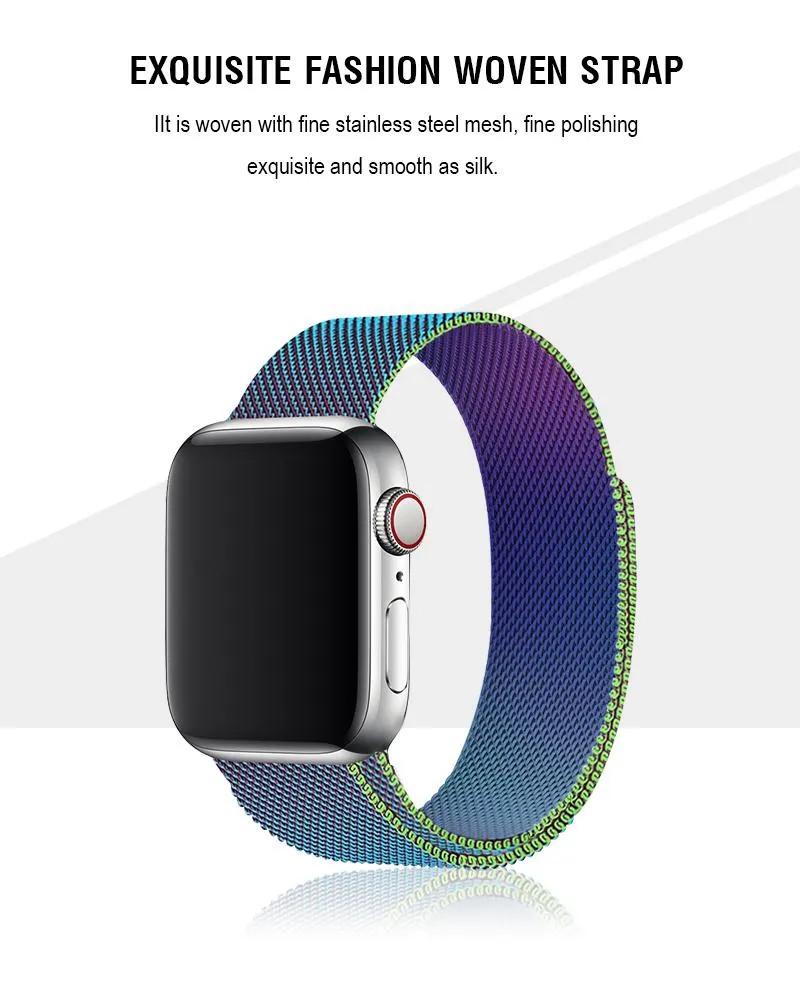 Dây đeo thay thế cho Apple Watch 42mm / 44mm hiệu COTEETCI Rainbow