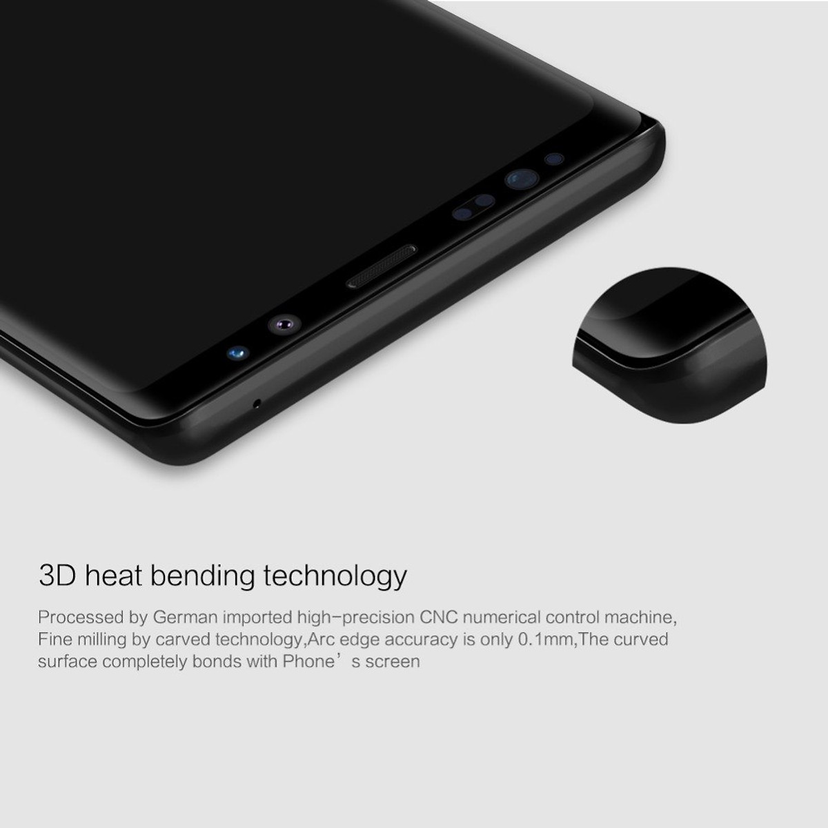 Miếng dán kính cường lực full 3D cho Samsung Galaxy Note 9 hiệu Nillkin CP+ Max