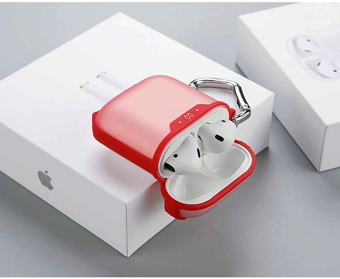 Bao case silicon chống sốc siêu mỏng cho tai nghe Apple Airpods 1 / 2 hiệu XUNDD Drop Resistant (Thiết kế siêu mỏng kiểu dáng viền màu bảo vệ chắc chắn)