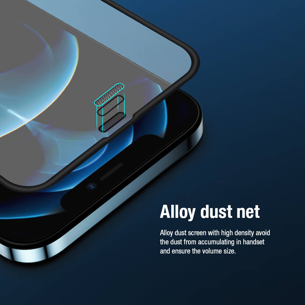 Miếng dán kính cường lực full 3D cho iPhone 12 Mini   hiệu Nillkin Amazing PC Ultra Clear