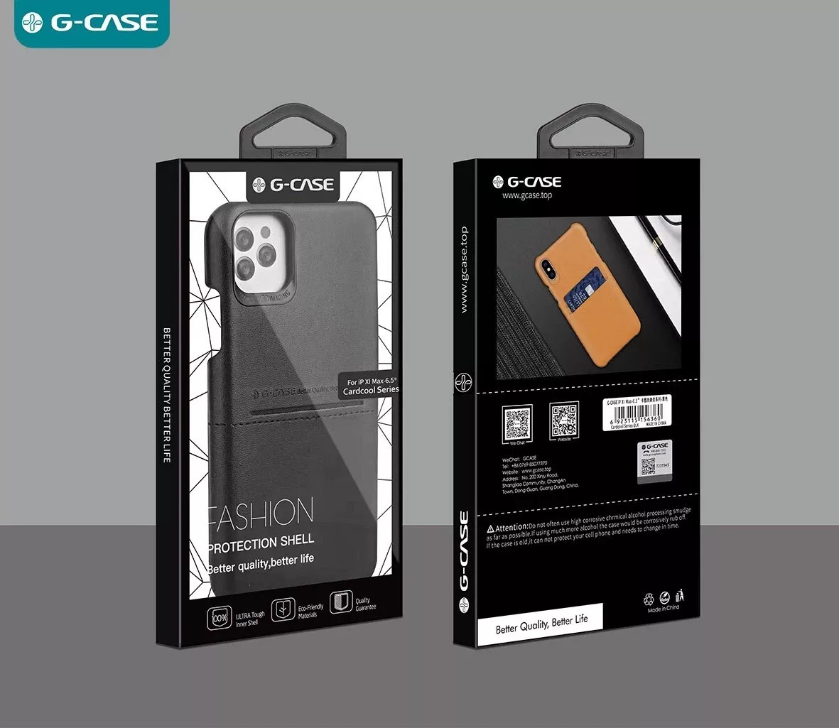 Ốp lưng da chống sốc cho iPhone 11 Pro Max hiệu G-Case trang bị ngăn đựng thẻ ATM, NameCard mặt siêu mềm mịn, chống sốc tốt, bảo vệ tuyệt đối