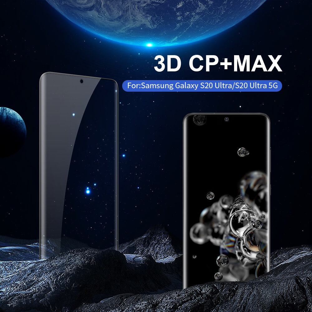 Miếng dán kính cường lực full 3D cho Samsung Galaxy S20 Ultra hiệu Nillkin CP+ Max