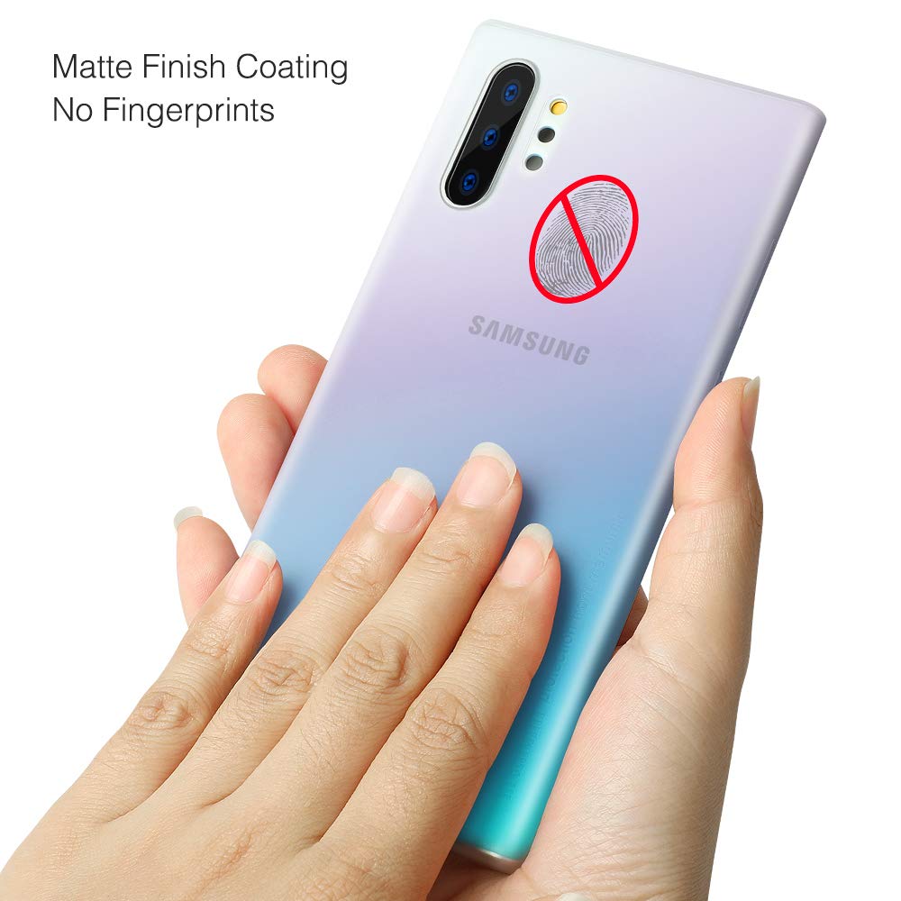 Ốp lưng nhám siêu mỏng 0.3mm cho Samsung Galaxy Note 10 Plus - Note 10 Plus 5G hiệu Memumi