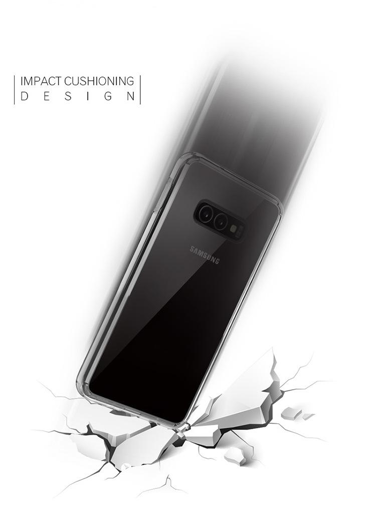 Ốp lưng chống sốc trong suốt cho Samsung Galaxy S10 - S10 Plus hiệu Likgus Crashproof giúp chống chịu mọi va đập