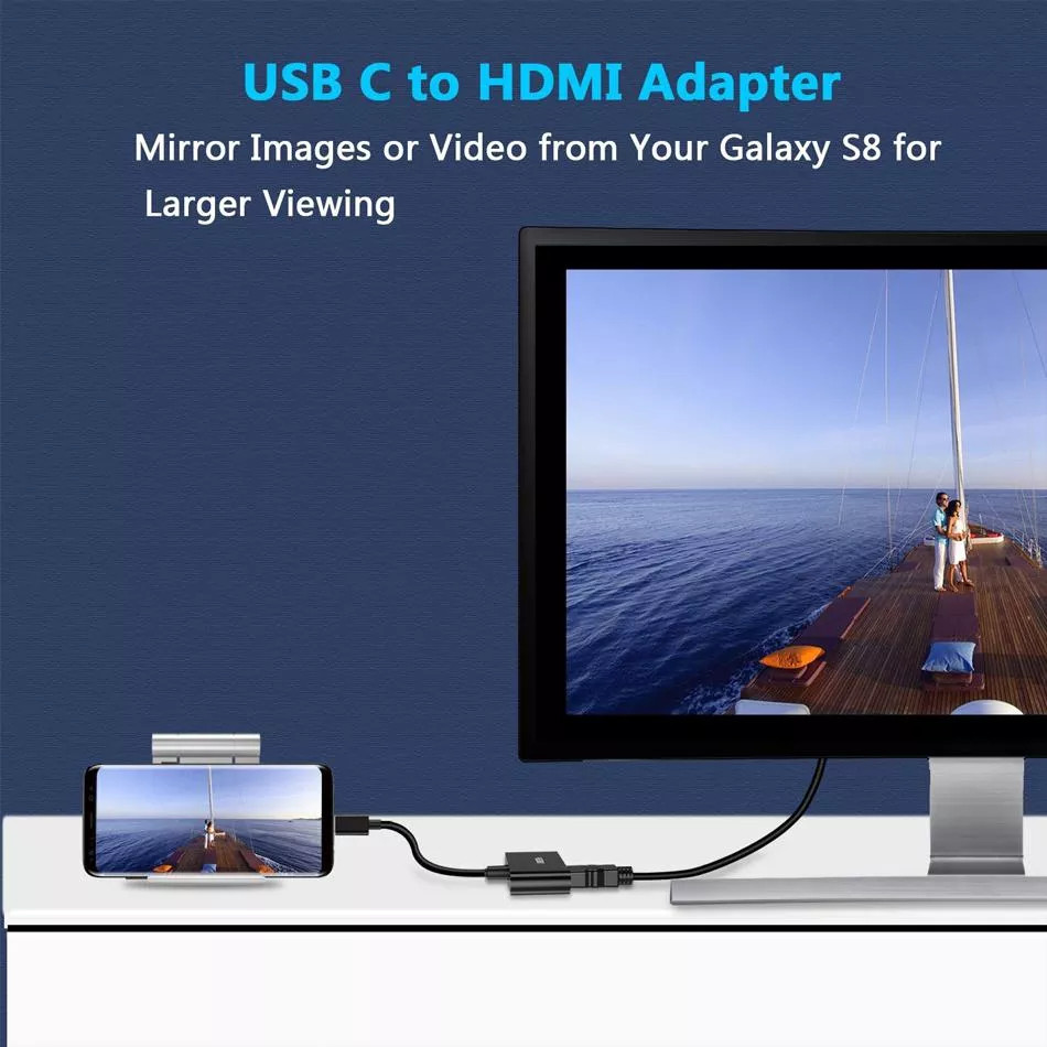 Hub sạc nhanh chia cổng 2 in 1 PD Type-C ra Type-C 3.0 và HDMI chuẩn 4K hiệu CHOETECH M03BK