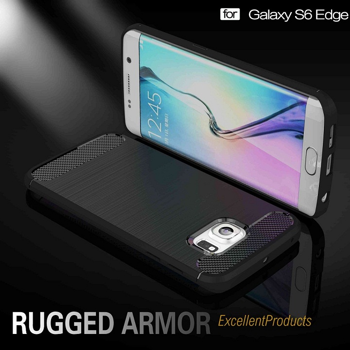 Ốp lưng chống sốc vân kim loại cho Samsung Galaxy S6 Edge hiệu Likgus