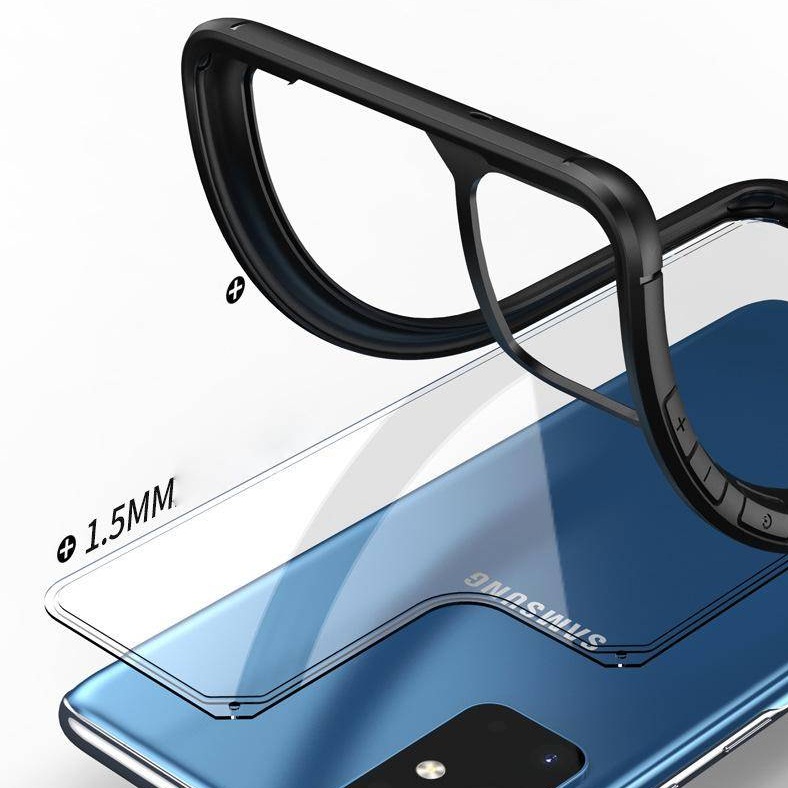 Ốp Lưng Chống Sốc viền màu siêu mỏng Cho Samsung Galaxy S20 Ultra hiệu Likgus (Khung viền bảo vệ camera, mỏng 0.2mm)