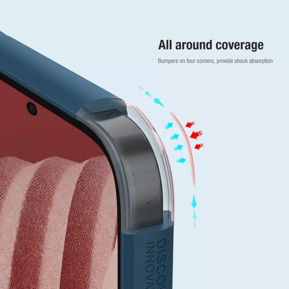 Ốp lưng chống sốc cho Samsung Galaxy A53 5G mặt lưng nhám sần hiệu Nillkin Super Frosted Shield Pro