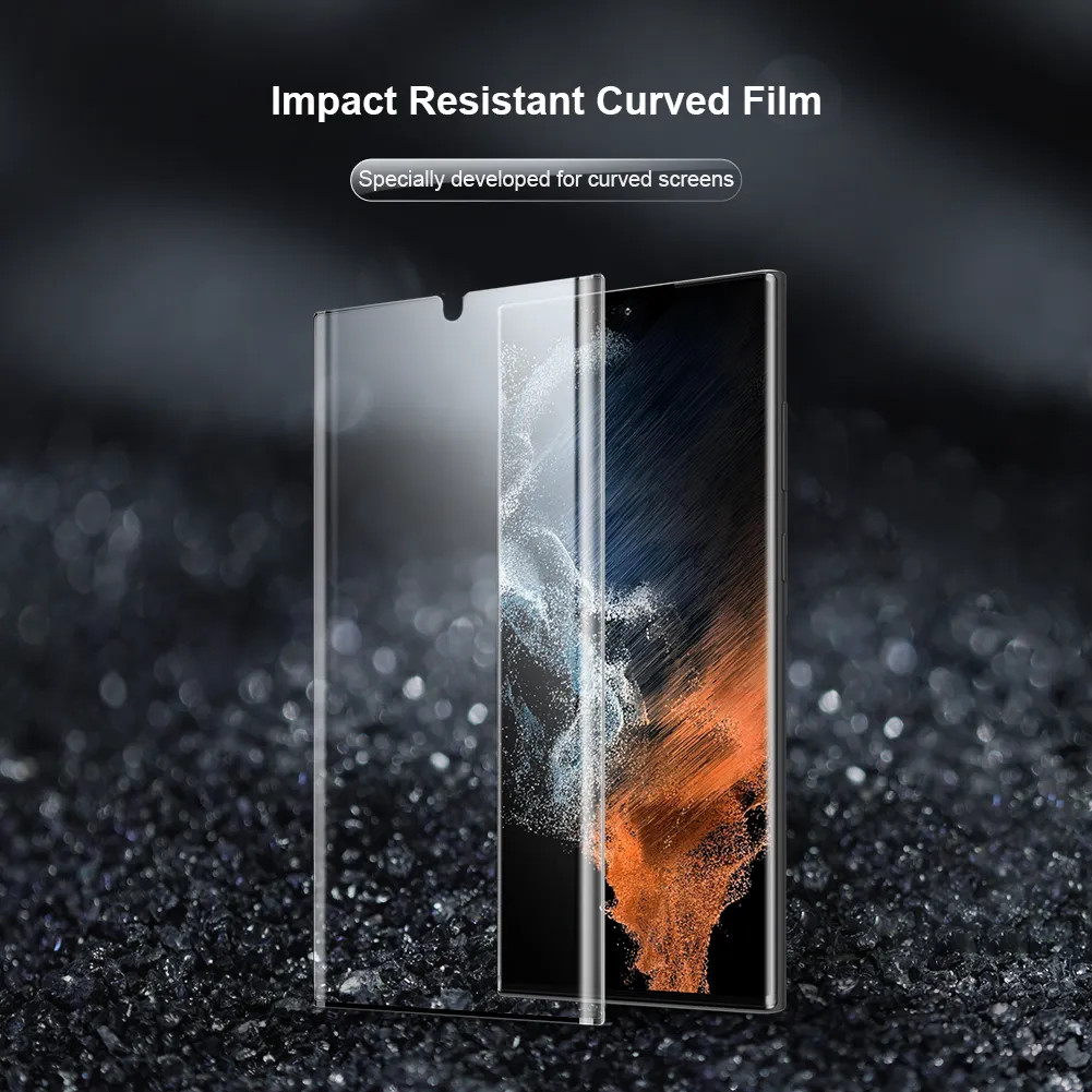 Bộ 2 miếng dán kính cường lực full 3D cho Samsung Galaxy S23 Ultra hiệu Nillkin Full Glue Screen Protector