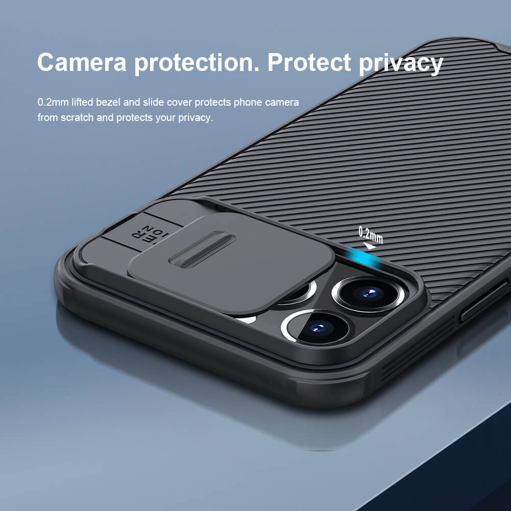 Ốp lưng chống sốc cho iPhone 13 Pro Max bảo vệ Camera hiệu Nillkin Camshield