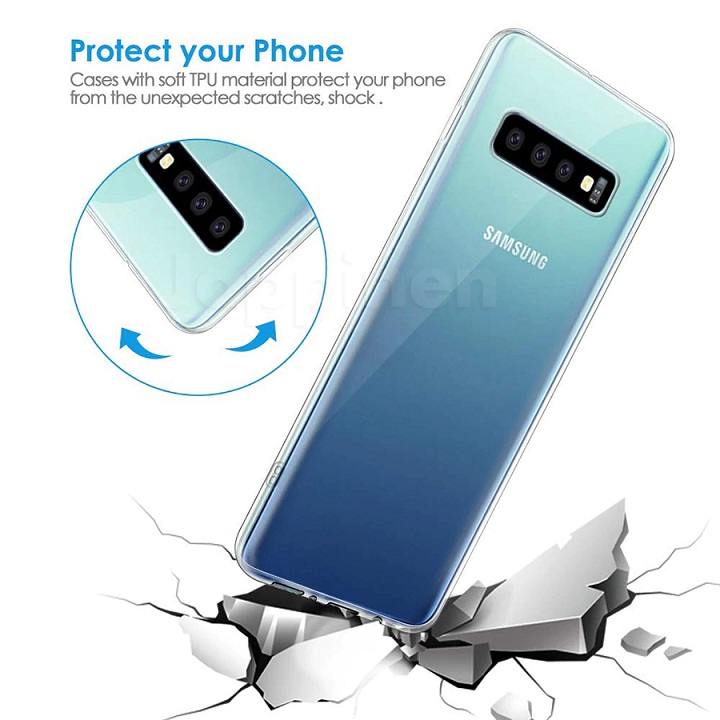 Ốp lưng dẻo silicon trong suốt cho Samsung Galaxy S10 - S10 Plus hiệu Ultra Thin