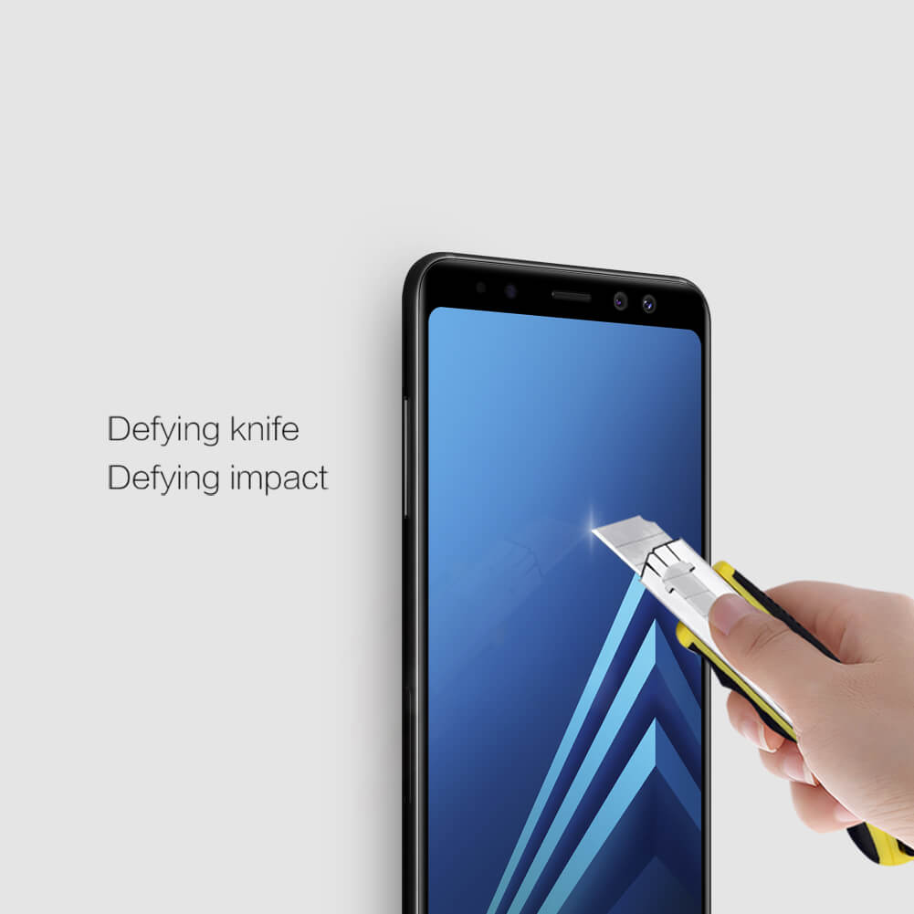 Miếng dán kính cường lực full màn hình 111D cho Samsung Galaxy A8 2018 - A8 Plus 2018 hiệu HOTCASE