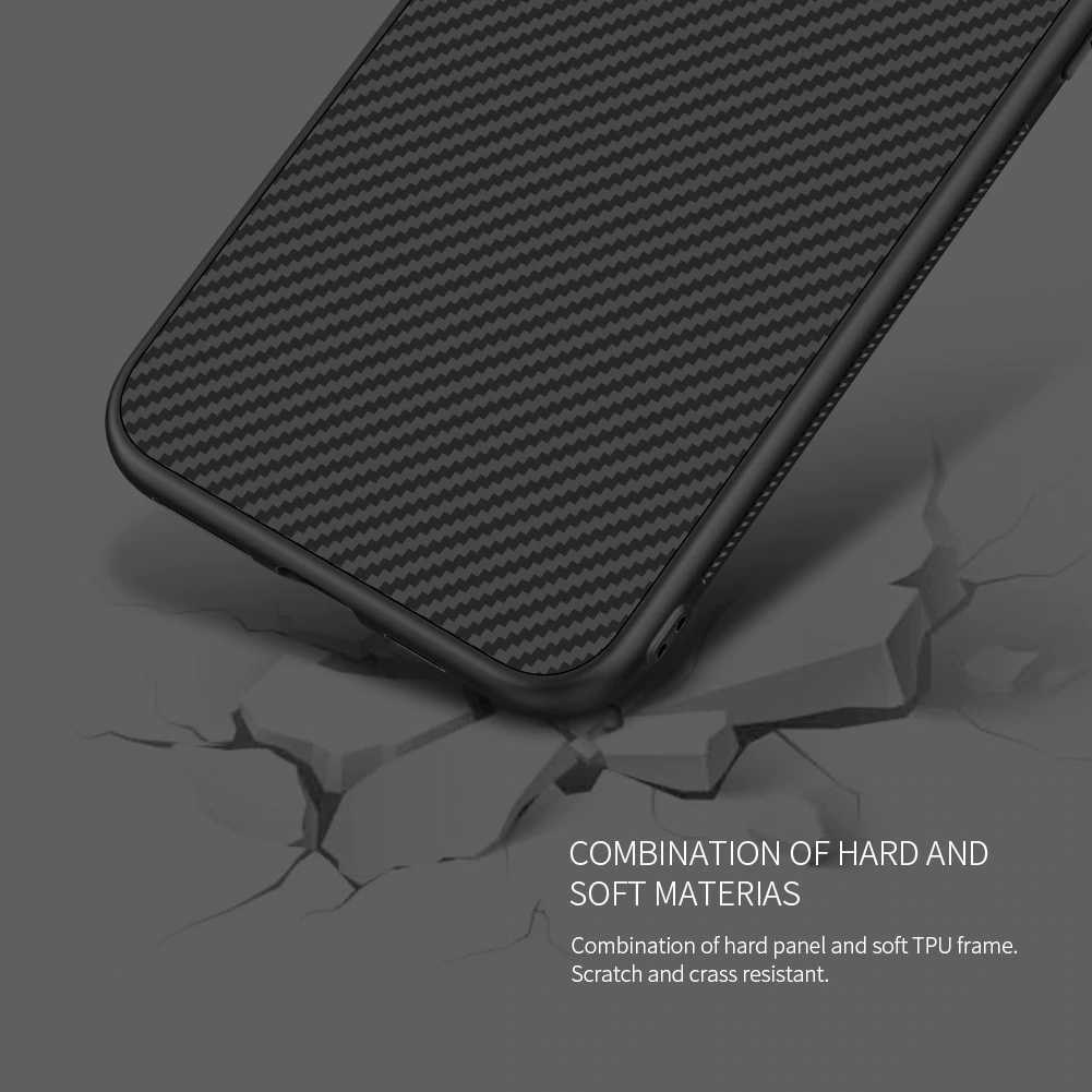 Ốp lưng chống sốc sợi Carbon cho iPhone 11 Pro - 11 Pro Max hiệu Nillkin