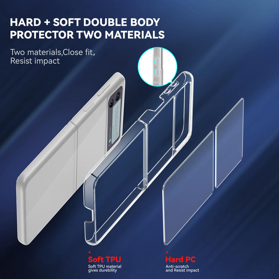 Ốp lưng chống sốc trong suốt cho Samsung Galaxy Z Flip 4 Likgus Crashproof