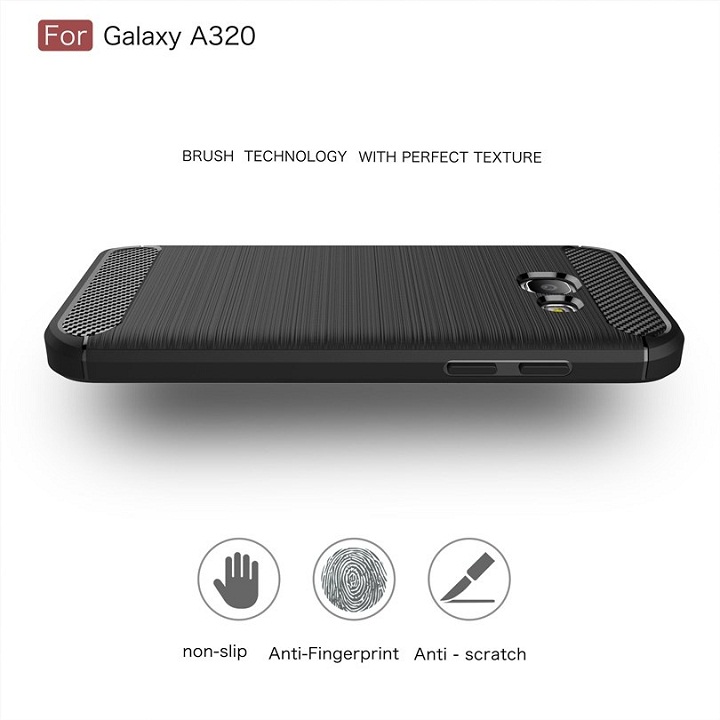 Ốp lưng chống sốc vân kim loại cho Samsung Galaxy A3 2017 hiệu Likgus