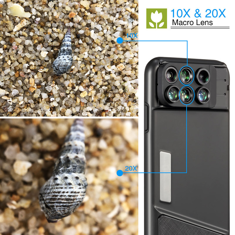 Ốp lưng kèm 6 ống kính đa năng cho iPhone X - Xs - Xs Max hiệu Momax X-Lens