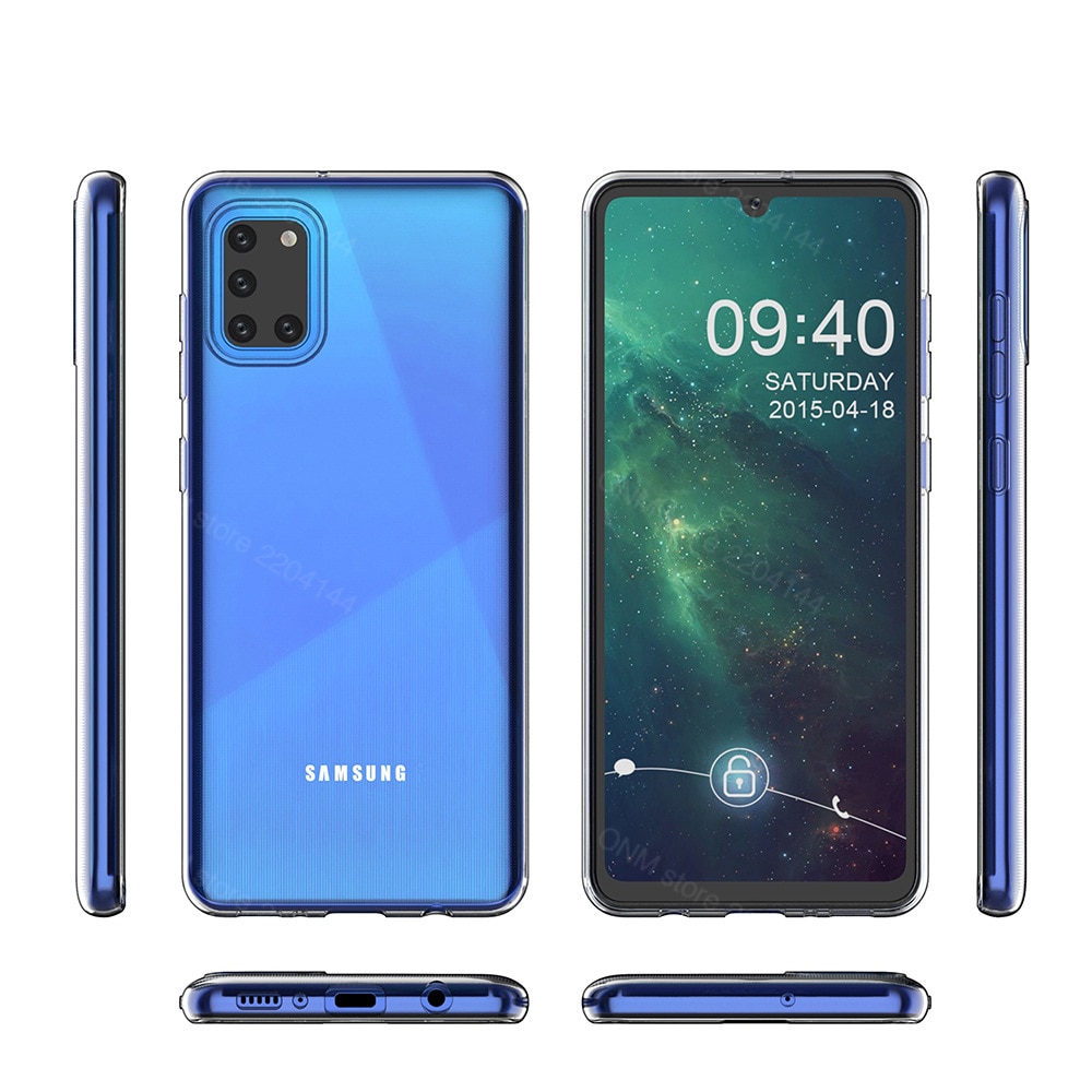 Ốp lưng dẻo silicon trong suốt cho Samsung Galaxy A31 hiệu Ultra Thin