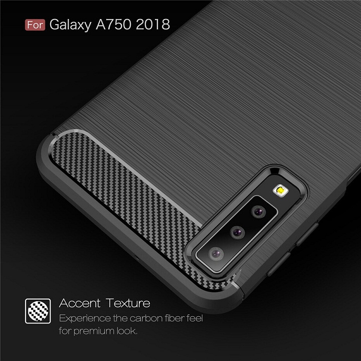 Ốp lưng chống sốc vân kim loại cho Samsung Galaxy A7 2018 hiệu Likgus