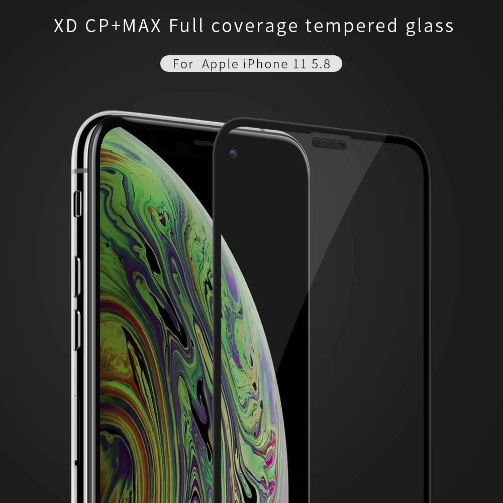 Miếng dán kính cường lực full 3D cho iPhone X - Xs - XR- Xs Max - iPhone 11 - 11 Pro - 11 Pro Max hiệu Nillkin XD CP+ Max 