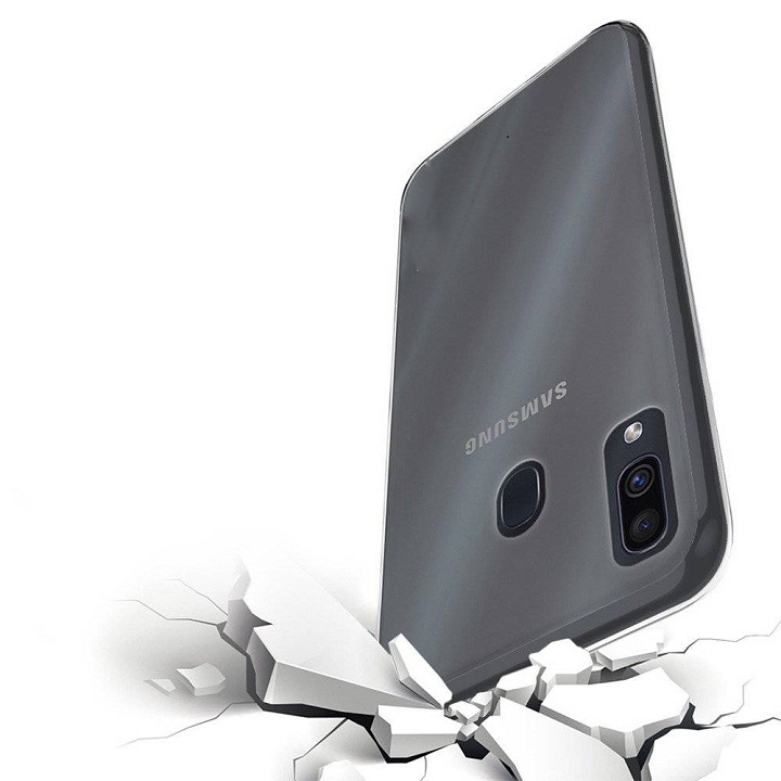 Ốp lưng dẻo silicon trong suốt cho Samsung Galaxy A20 - A30 hiệu Ultra Thin
