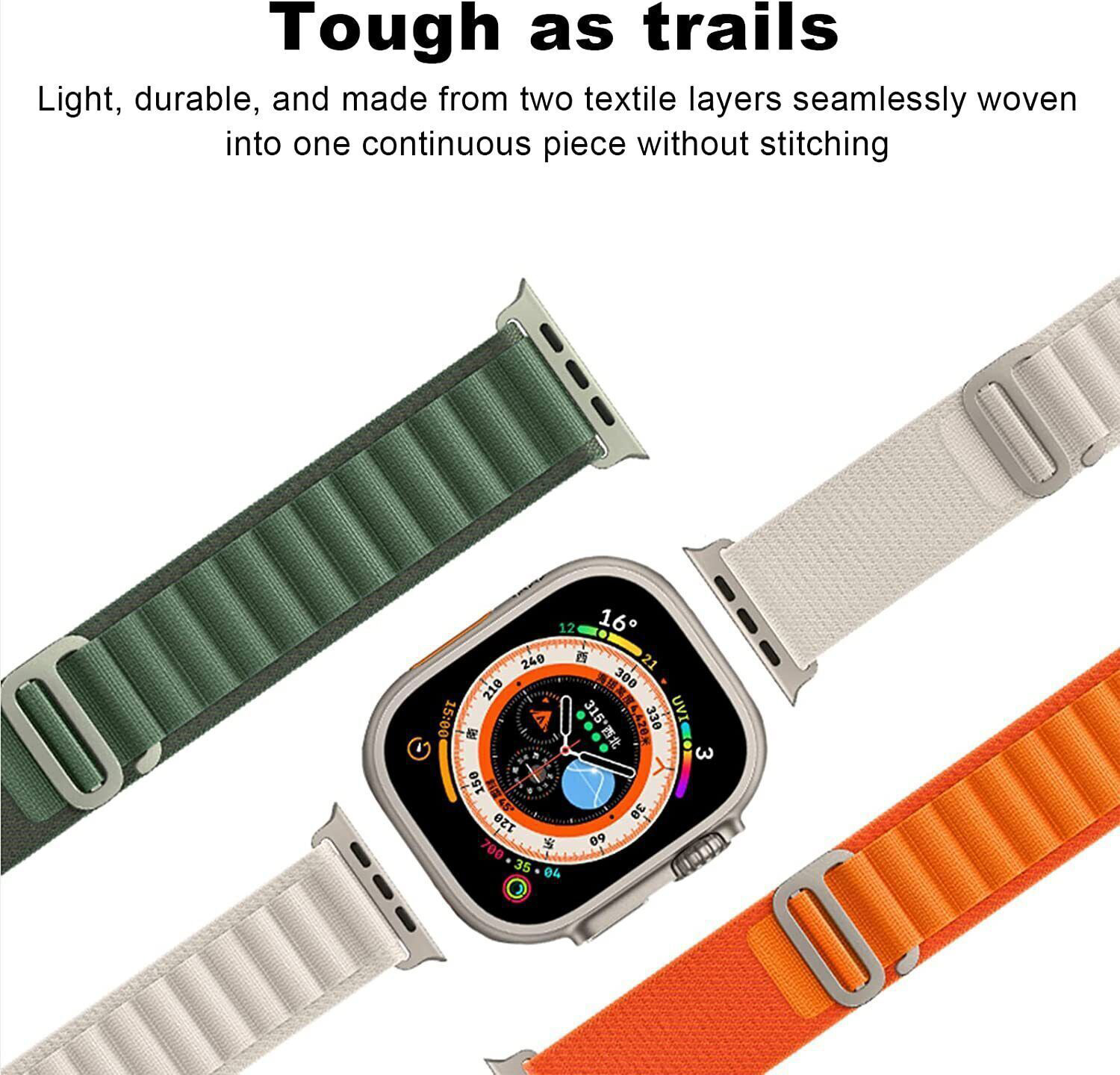 Dây đeo thay thế cho Apple Watch Ultra Series 8 49mm / 45mm / 42mm / 44mm chất liệu vải kết hợp với nylon hiệu WIWU Watchband Pro