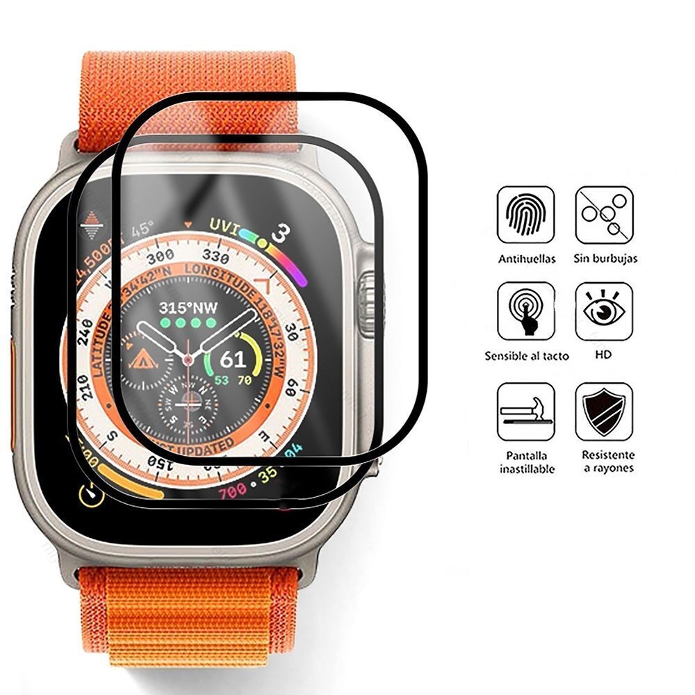 Miếng dán kính cường lực Full 3D cho Apple Watch Ultra Series 8 49mm hiệu ANANK Protector Pro