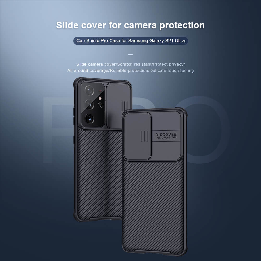 Ốp lưng Samsung Galaxy S21 Ultra chống sốc bảo vệ Camera hiệu Nillkin Camshield