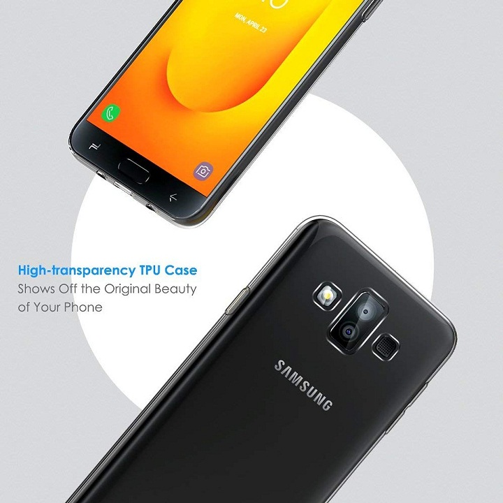 Ốp lưng dẻo silicon trong suốt cho Samsung Galaxy J7 Dou hiệu Ultra Thin